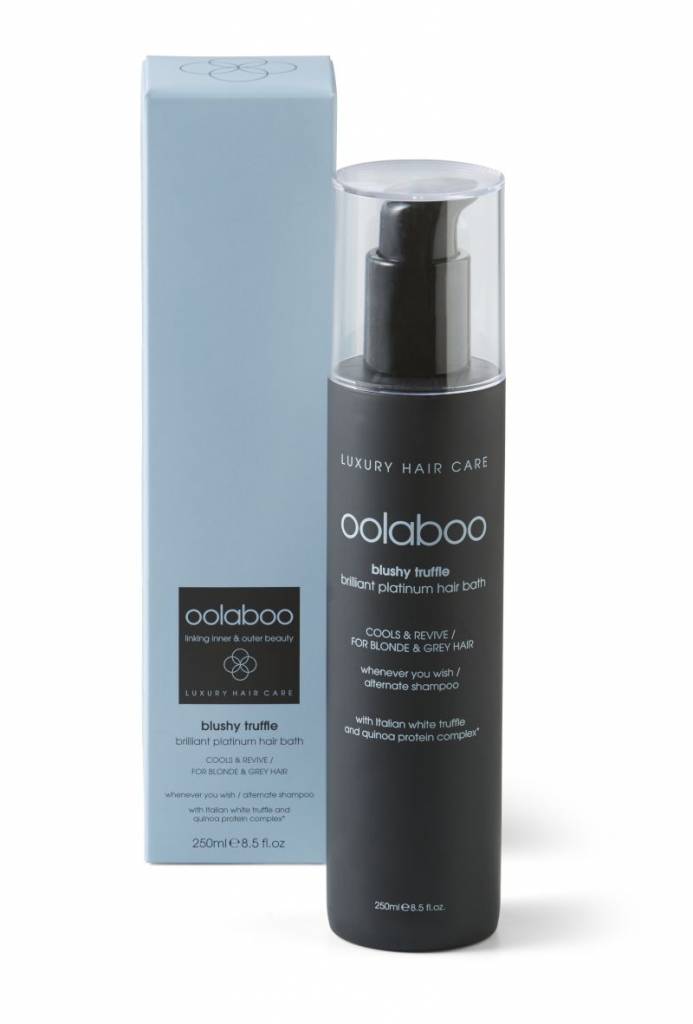 
                  
                    OOLABOO Blushy Truffle Platinum Shampoo detail - met Italiaanse witte truffel
                  
                
